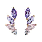 Flared Ombre Marquise Studs