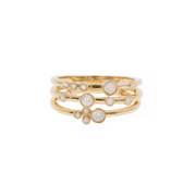 Diamond Bezel Stacking Ring