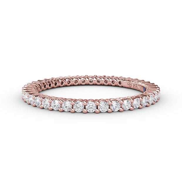 Classic Round Shared Prong Eternity Band