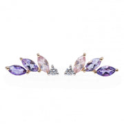 Flared Ombre Marquise Studs