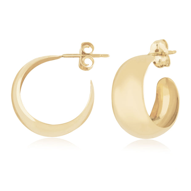 Gold Wide Hoops