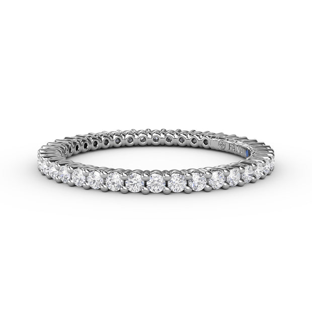 Classic Round Shared Prong Eternity Band