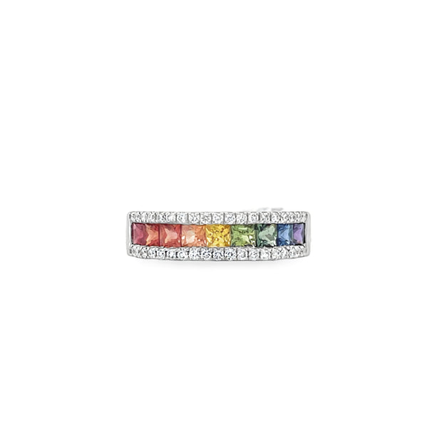 Rainbow Sapphire Band