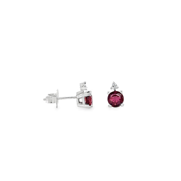 Ruby & Diamond Earrings