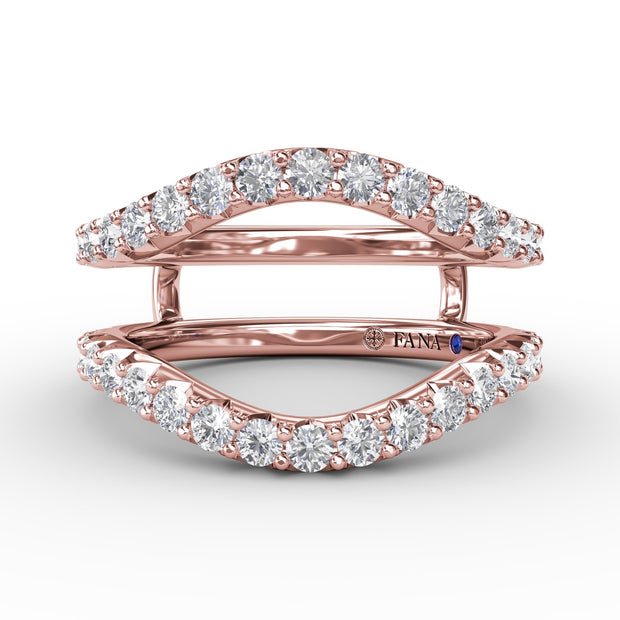 Curved Diamond Insert Ring