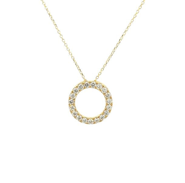 Diamond Cirlce Pendant