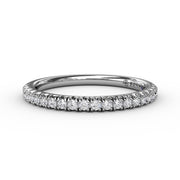 Delicate Modern Pave Anniversary Band