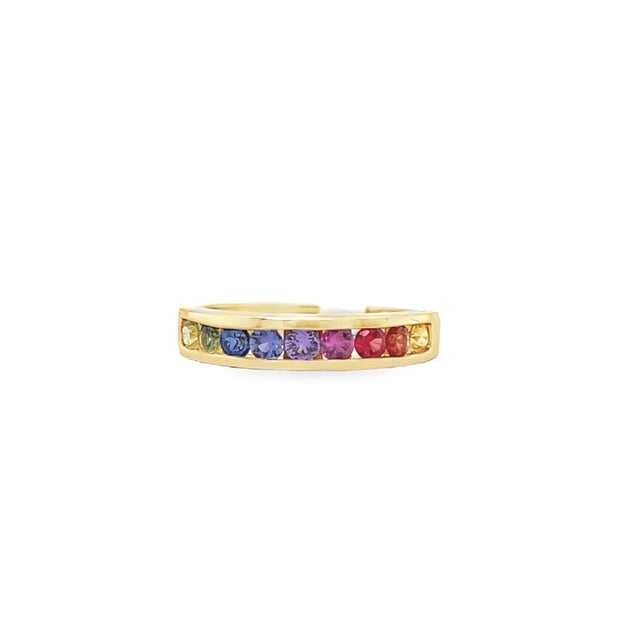 Rainbow Sapphire Band