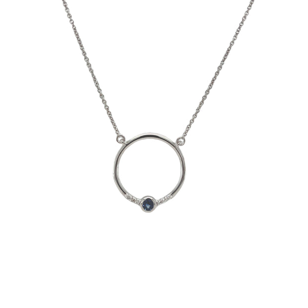 Sapphire & Diamond Necklace