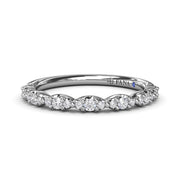 Cluster Marquise Diamond Wedding Band