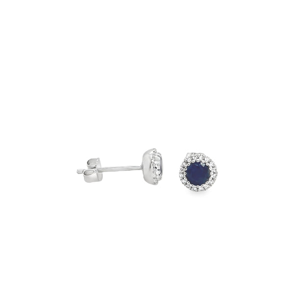 Sapphire & Diamond Earrings