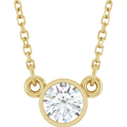 0.30ct Diamond Bezel Necklace