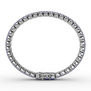 Double Oval Sapphire and Diamond Bracelet