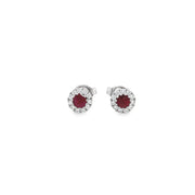 Ruby & Diamond Earrings