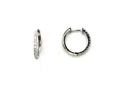 Diamond Huggie Hoops