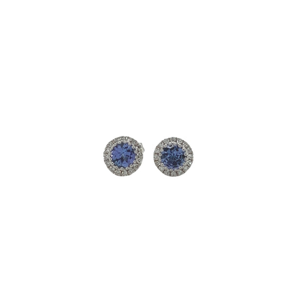 Tanzanite & Diamond Earrings