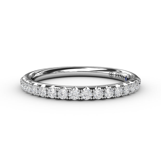 Delicate Pave Diamond Anniversary Band