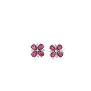 Ruby & Diamond Stud Earrings