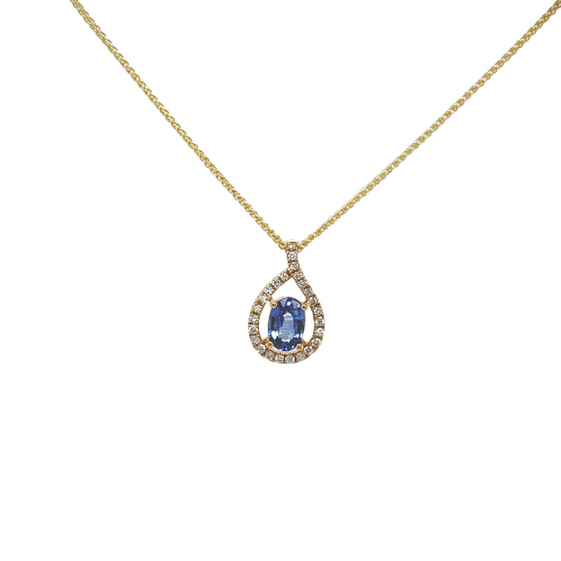 Sapphire & Diamond Necklace