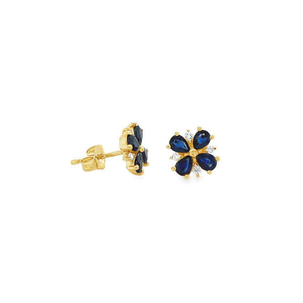 Sapphire & Diamond Earrings