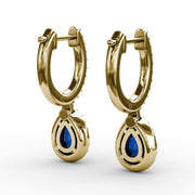 Petite Teardrop Hoop Earrings