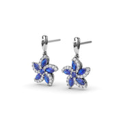 Sapphire and Diamond Catalina Drop Earrings