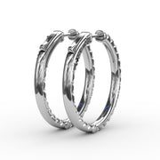 2.07ct Diamond Hoop Earrings