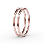 Pavé Diamond Hoop Earrings