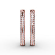 Knife Setting Diamond Hoop
