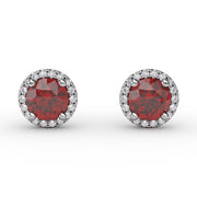 Dazzling Brilliant Cut Stud Earrings