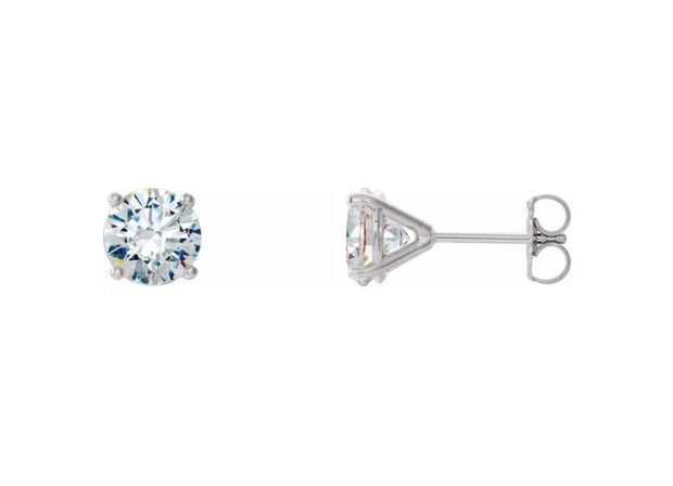 1.46ctw Natural Diamond Stud Earrings