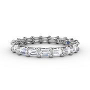 Emerald Cut Eternity Band