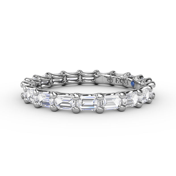 Emerald Cut Eternity Band