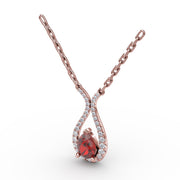 Feel The Love Ruby and Diamond Pendant