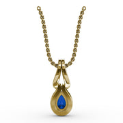 Make A Statement Sapphire and Diamond Pendant