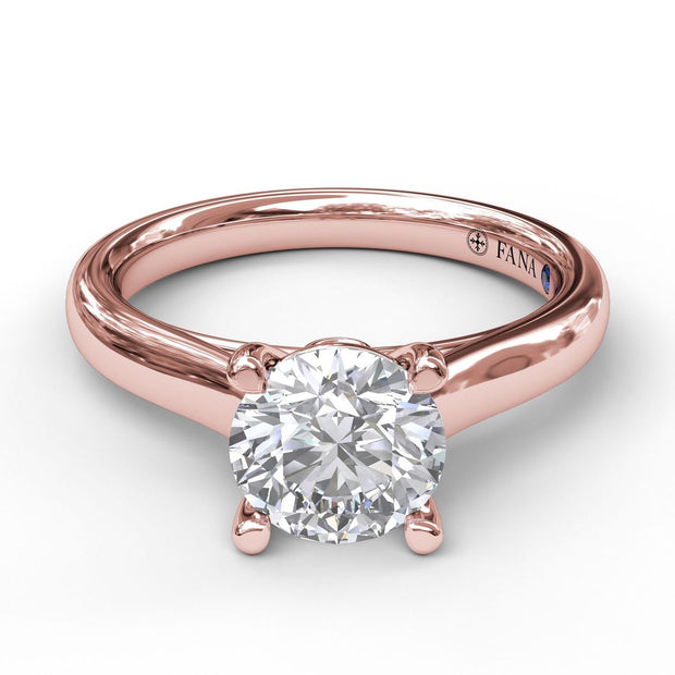 Classic Solitaire With Peek A Boo Diamond