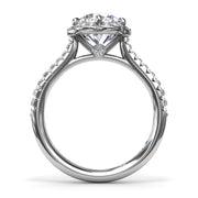 Blossoming Halo Diamond Engagement Ring