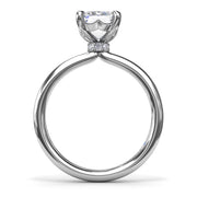 Hidden Halo Diamond Engagement Ring