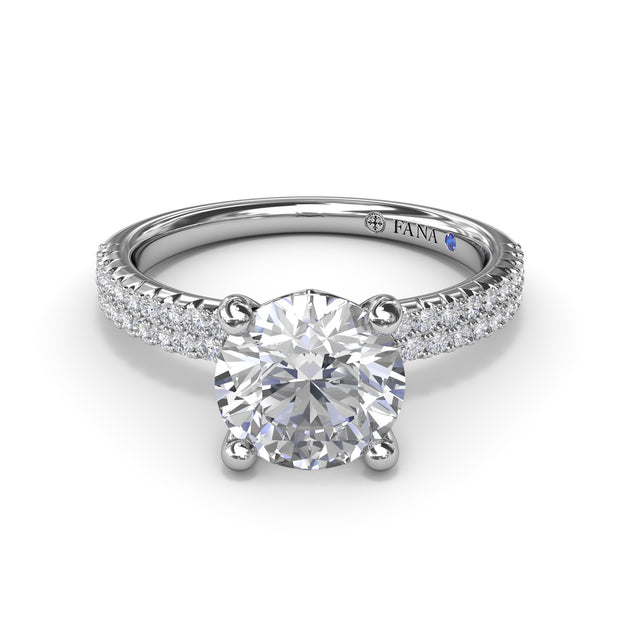 Pavé Diamond Engagement Ring