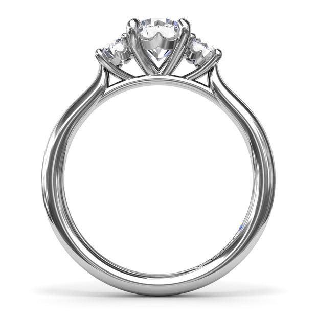 Three-Stone Diamond Engagement Ring