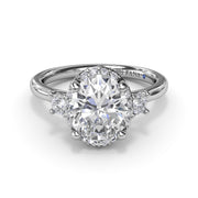 Diamond Halo Engagement Ring