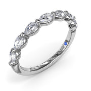 Perfectionist Pear Diamond Wedding Band