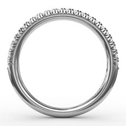 Delicate Modern Pave Anniversary Band