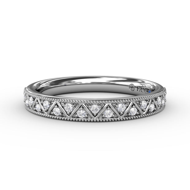 Patterned Diamond Band