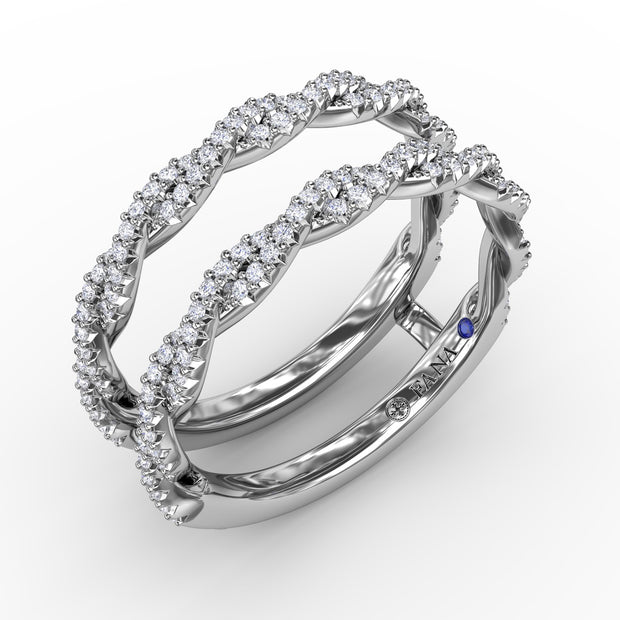 Tight Twist Diamond Insert Ring